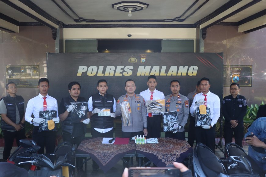 Polres Malang Tegaskan Tidak Ada Ruang bagi Pembawa Sajam di Jalanan